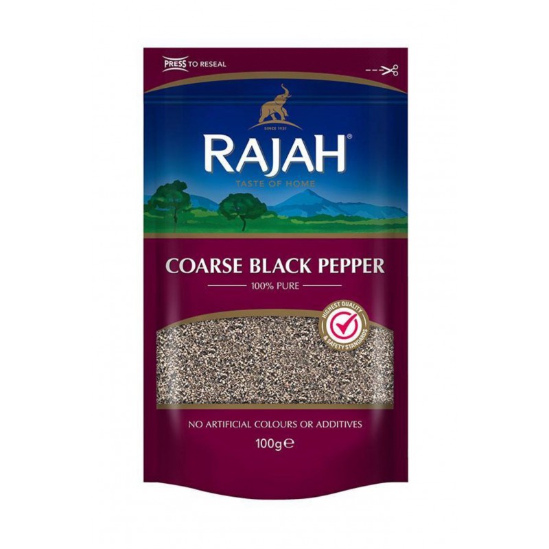 Rajah Coarse Black Pepper 100g Coarse Black Pepper