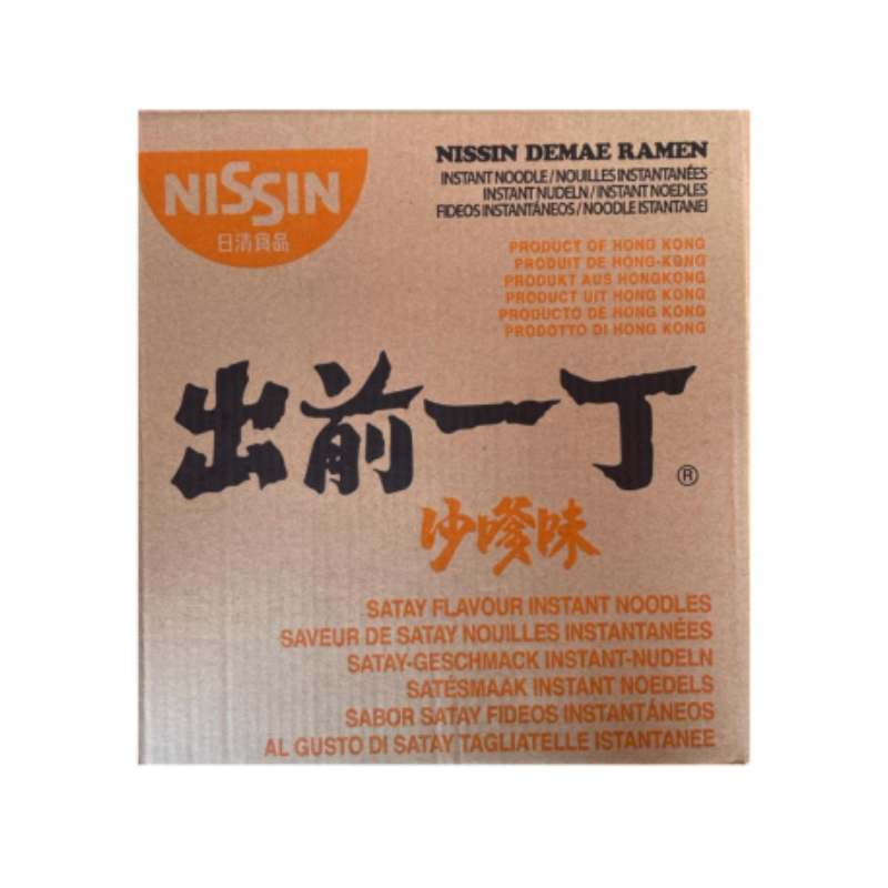 Nissin HK Satay Noodles 30x100g 沙爹味 Japanese Style Instant Demae Ramen Satay Noodles Nissin HK Satay Noodles 30x100g 沙爹味 Japanese Style Instant Demae Ramen Satay Noodles