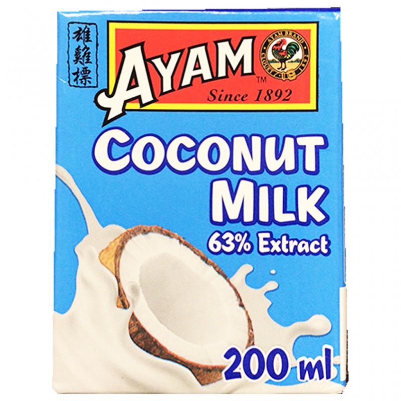Ayam Coconut Milk 200ml 雄雞標椰奶 Coconut Milk Ayam Coconut Milk 200ml 雄雞標椰奶 Coconut Milk