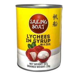 Sailing Boat Lychees In Syrup 567g Lychees In Syrup