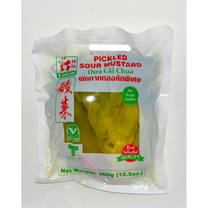 LinLin Pickled Sour Mustard Green 300g No Added Sugar Sour Mustard Greens LinLin Pickled Sour Mustard Green 300g No Added Sugar Sour Mustard Greens