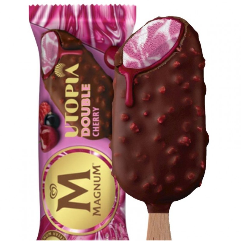 Magnum Utopia Marbled Ice Cream 71g Frozen Double Cherry Flavoured Ice cream Magnum Utopia Marbled Ice Cream 71g Frozen Double Cherry Flavoured Ice cream