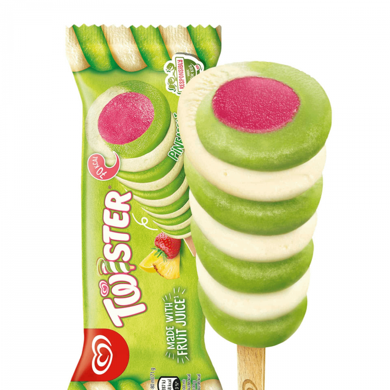 Magnum Twister Pineapple Ice Cream 71g 1pc Frozen Twister With Fruit Juices Magnum Twister Pineapple Ice Cream 71g 1pc Frozen Twister With Fruit Juices