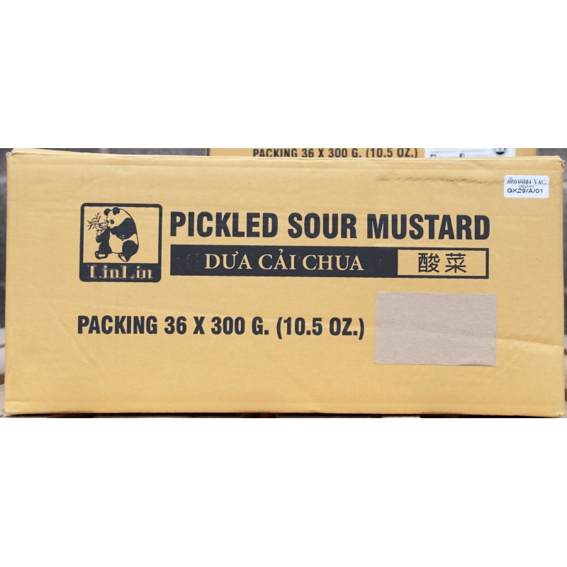 LinLin Case of 36x Pickled Sour Mustard Green 300g No Added Sugar Sour Mustard Greens LinLin Case of 36x Pickled Sour Mustard Green 300g No Added Sugar Sour Mustard Greens