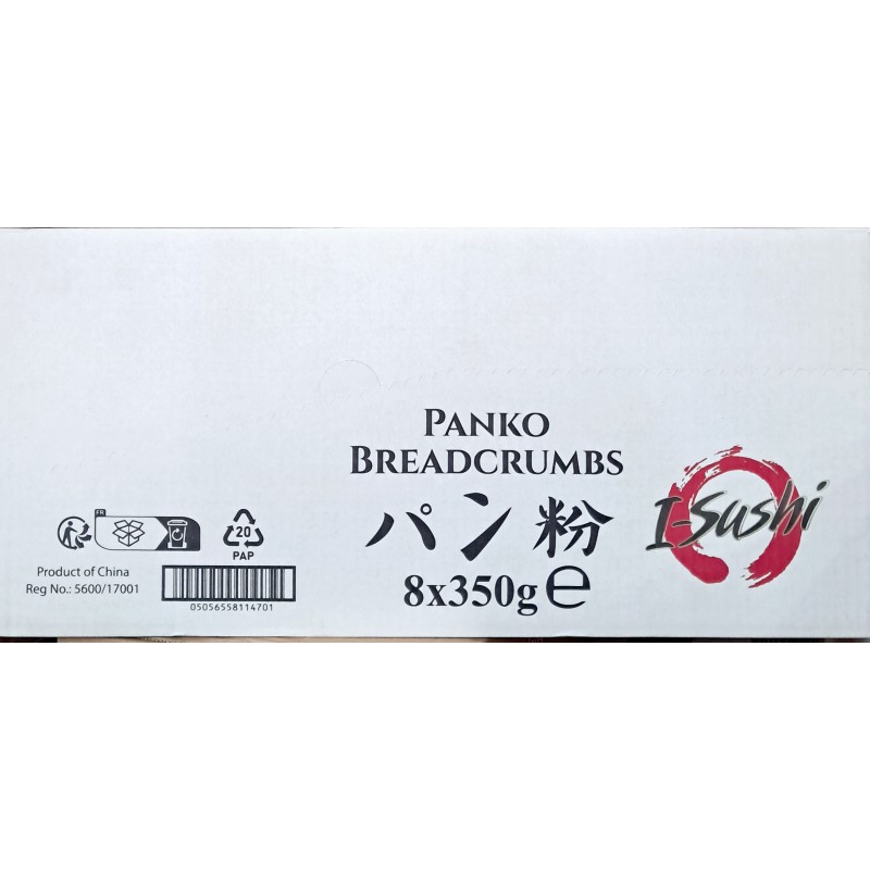 I-Sushi Full Case of 8x Panko Breadcrumbs 350g Panko Breadcrumbs I-Sushi Full Case of 8x Panko Breadcrumbs 350g Panko Breadcrumbs