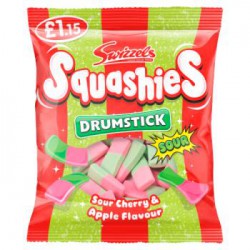 Swizzels Drumstick Squashies Sour Cherry & Apple Flavour 120g Drumstick Squashies