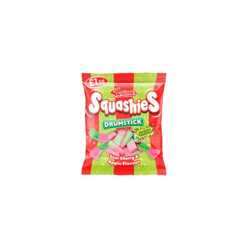 Swizzels Drumstick Squashies Sour Cherry & Apple Flavour 120g Drumstick Squashies Swizzels Drumstick Squashies Sour Cherry & Apple Flavour 120g Drumstick Squashies