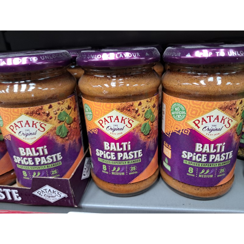 Patak's Case Of Balti Spice Paste 6x283g Gluten Free Vegan Patak's Case Of Balti Spice Paste 6x283g Gluten Free Vegan