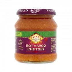 Patak's Hot Mango Chutney Full Case of 6x340g Indian Style Hot Mango Chutney