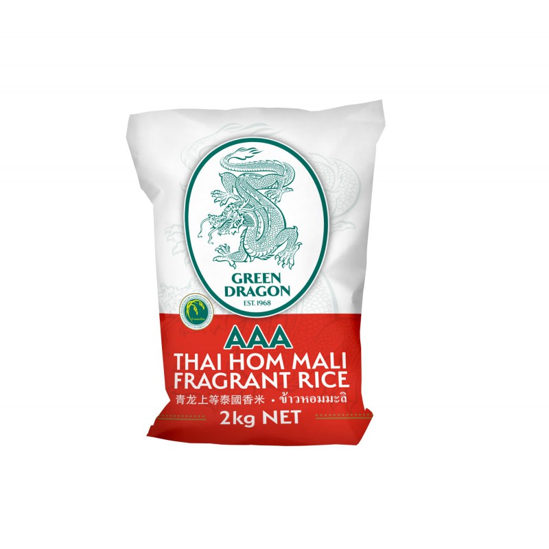 Green Dragon Fragrant Rice 2kg Thai Fragrant Hom Mali Rice