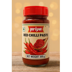 Priya Full Case of 12x Red Chilli Paste 300g Jar Red Chilli Paste