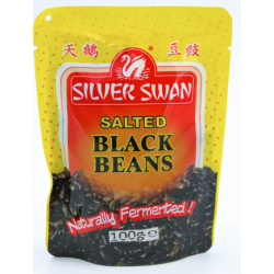 Silver Swan Full Case of 72x Salted Black Beans 100g Fermented Salted Black Beans