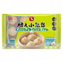 Kung Fu Food Pork Siu Loong Bao 300g 夫灌湯小籠 12pc Frozen Pork and Prawn Xiao Long Bao Siu Loong Buns