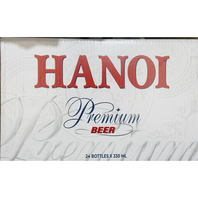 Habeco Hanoi Beer Premium Beer 24x330ml 4.9% by Vol Vietnamese Bia Hà Nội