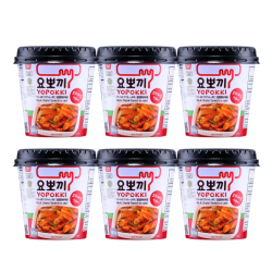 Young Poong Full Case of 6x Yopokki Cup Tteokbokki Rice Cakes (요뽀끼컵) 140g Sweet Spicy KOREAN Topokki Rice Cake