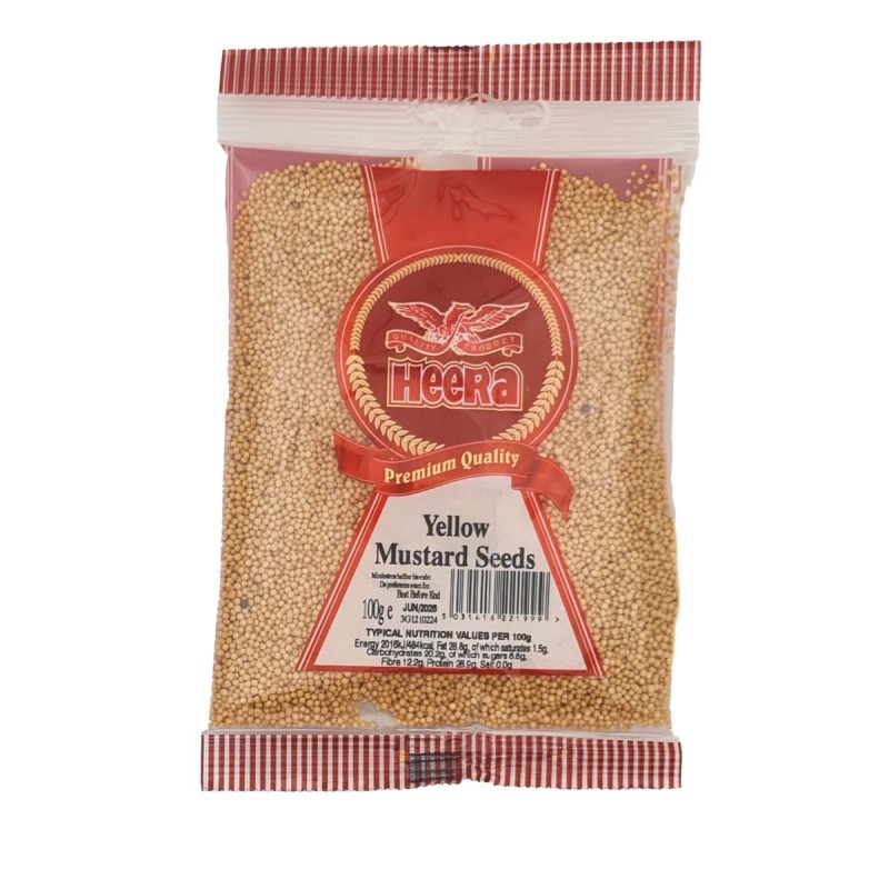 Heera Full Case of 20x Yellow Mustard Seed 100g Yellow Mustard Seed Heera Full Case of 20x Yellow Mustard Seed 100g Yellow Mustard Seed