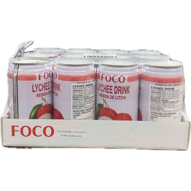 Foco Lychee Nectar 12x350mL Lychee Nectar Foco Lychee Nectar 12x350mL Lychee Nectar