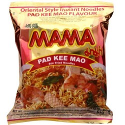 Mama Pad Kee Mao Noodles 60g Pad Kee Mao Instant Thai Yellow Stir Fried Noodles