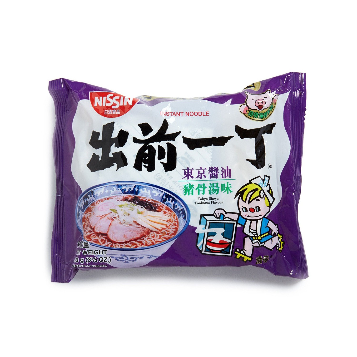 Nissin 100g (HK) Japanese Style Demae Ramen Noodles - Shoyu Tonkotsu Flavour