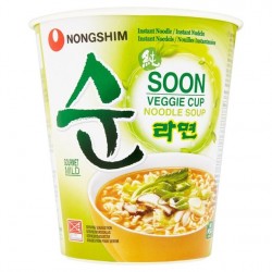 Nongshim Soon Veggie Cup Noodle Soup 67g Instant Korean Cup Noodles